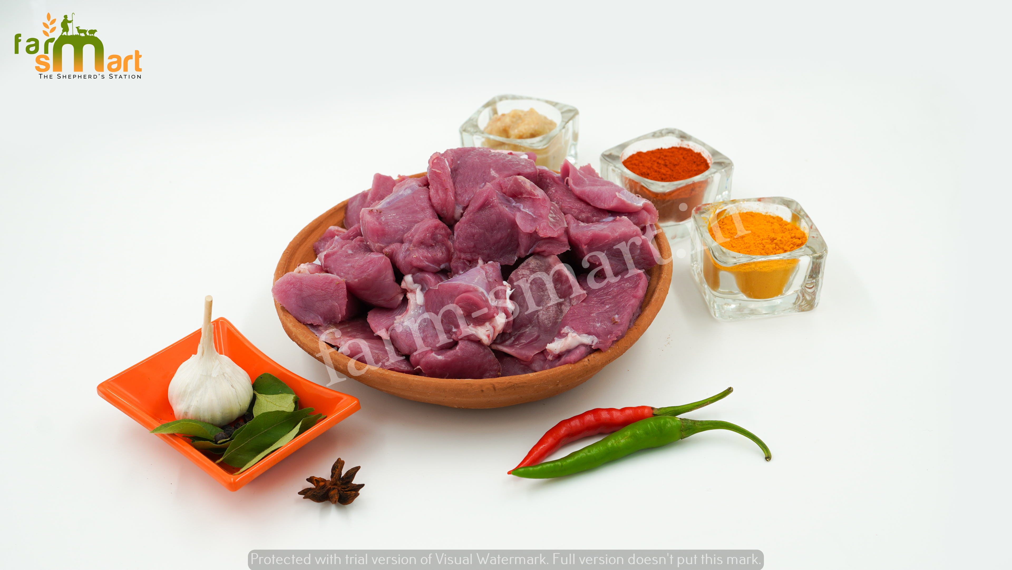 Goat Curry Cut (Small - 19 to 21 Pieces)